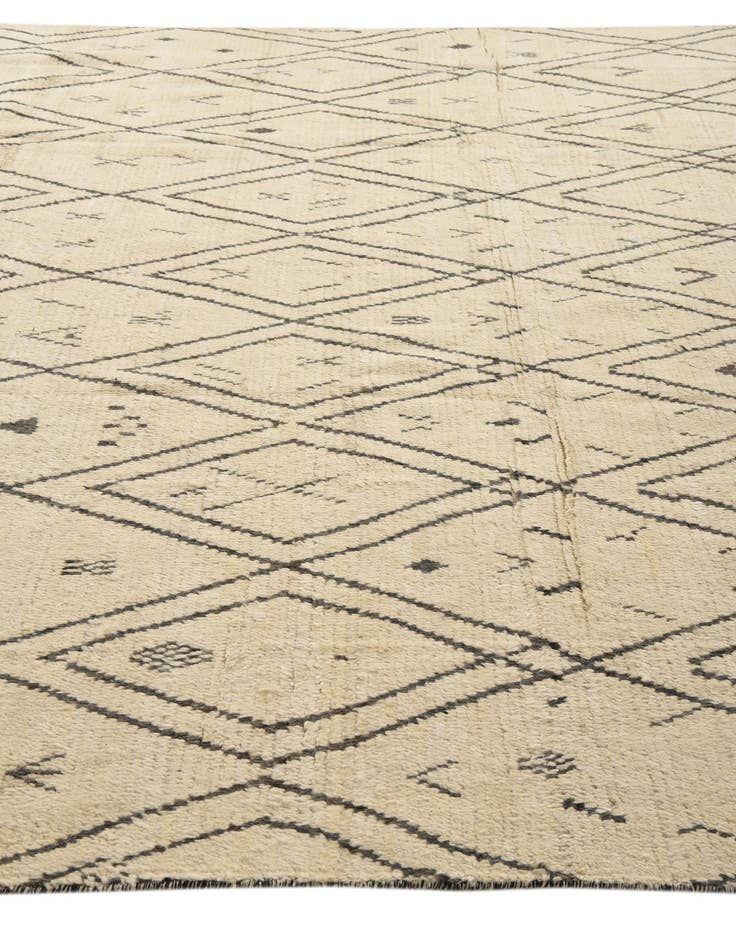 Detail image of 9' 10 x 14' 7  Hand Knotted Moroccan Wool Rug