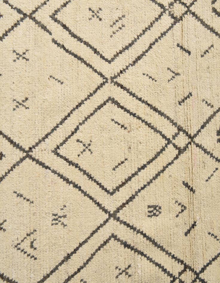 Detail image of 9' 10 x 14' 7  Hand Knotted Moroccan Wool Rug