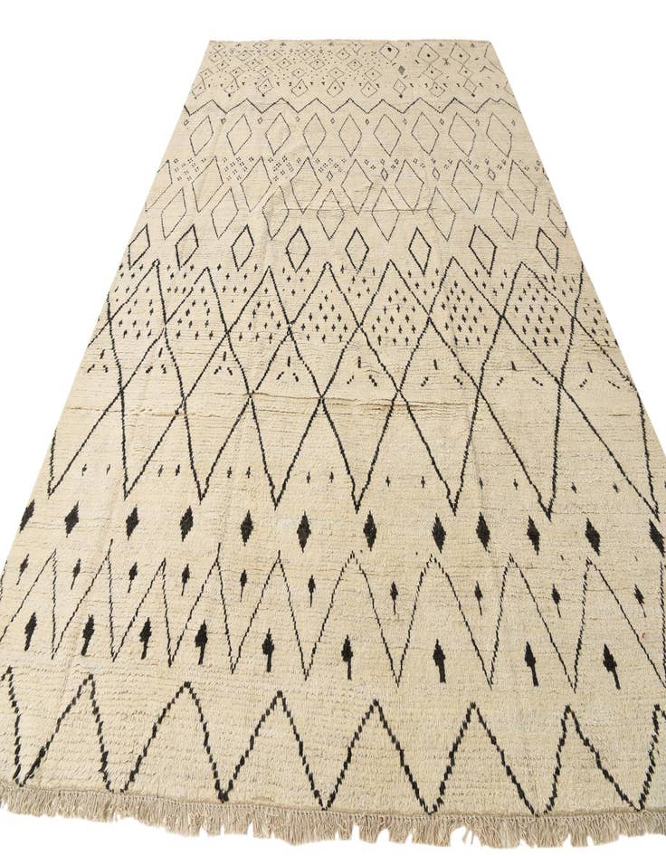 Detail image of 10' x 14' 6  Hand Knotted Moroccan Wool Rug