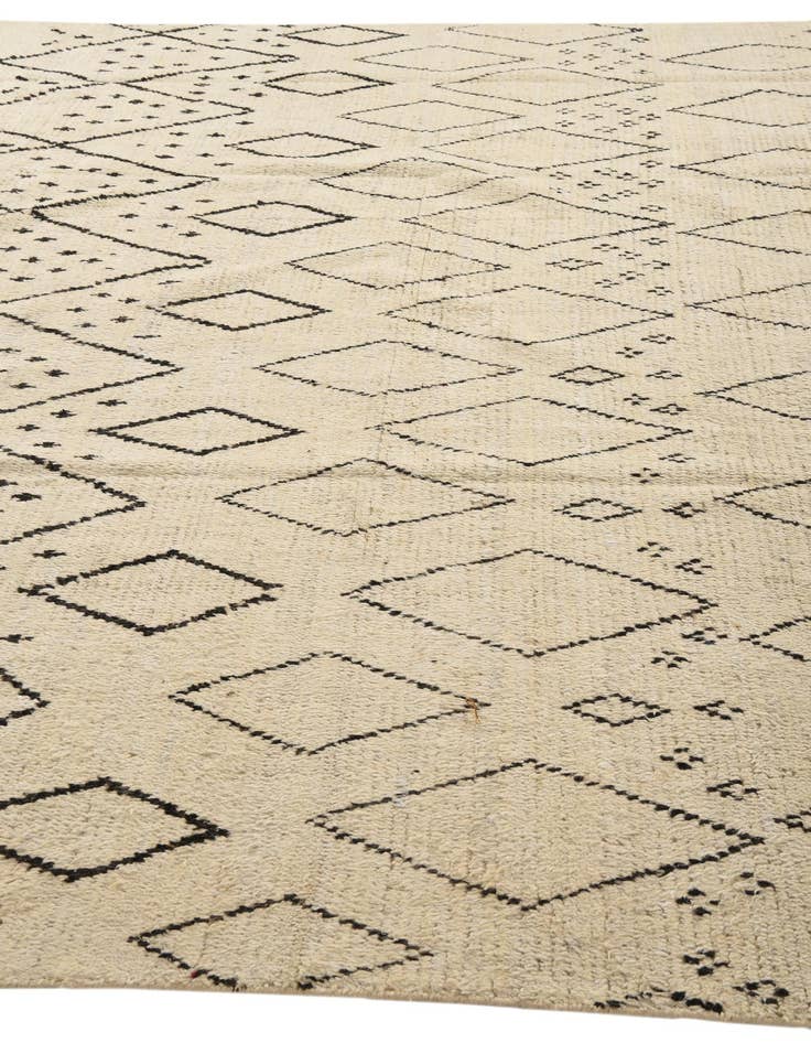 Detail image of 10' x 14' 6  Hand Knotted Moroccan Wool Rug