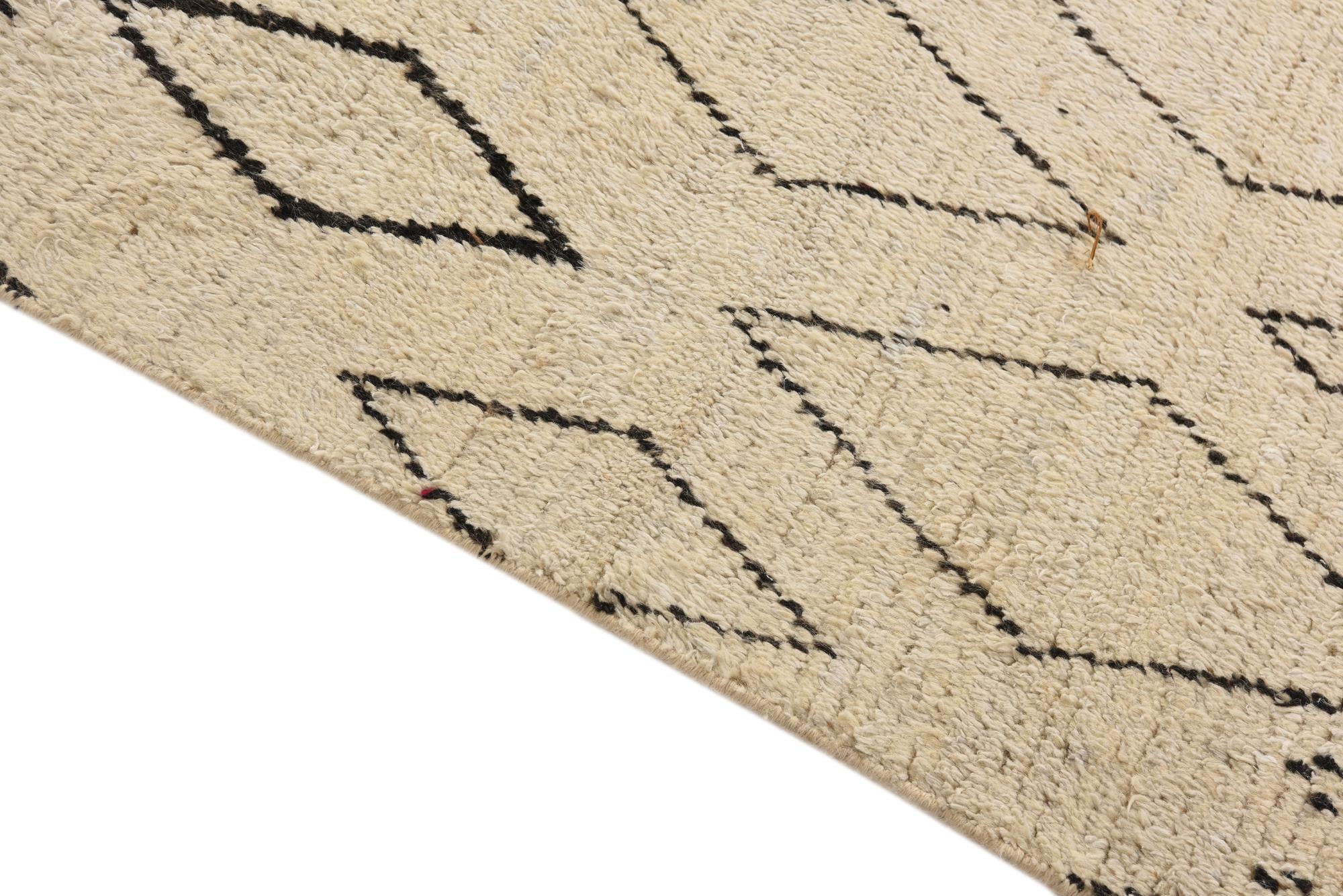 10' x 14' 6 Hand Knotted Moroccan Wool Rug