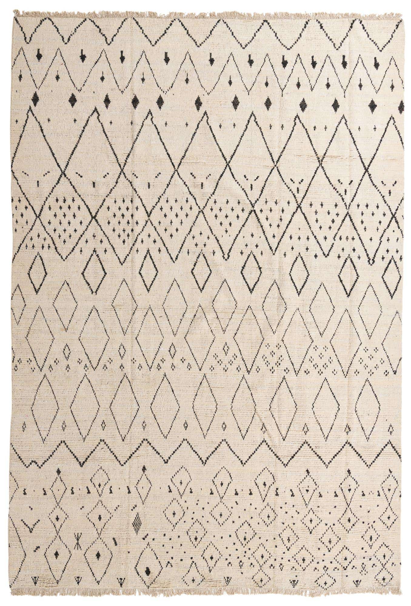 10' x 14' 6 Hand Knotted Moroccan Wool Rug