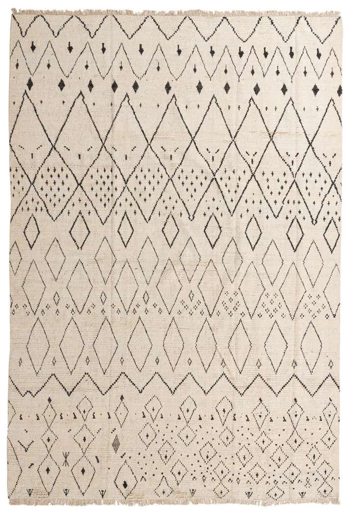 10' x 14' 6 Hand Knotted Moroccan Wool Rug