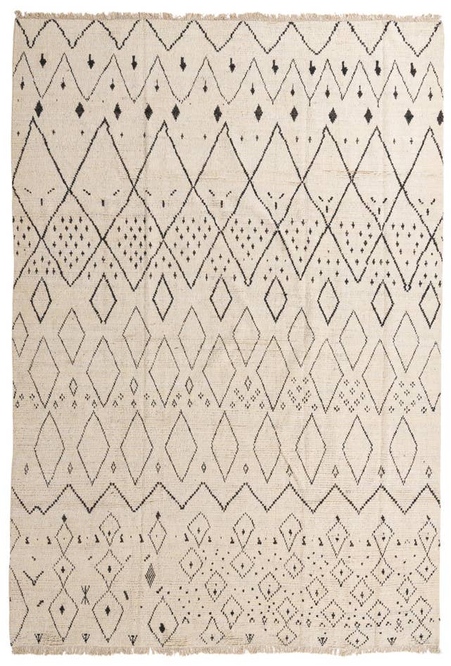 Detail image of 10' x 14' 6 Hand Knotted Moroccan Wool Rug