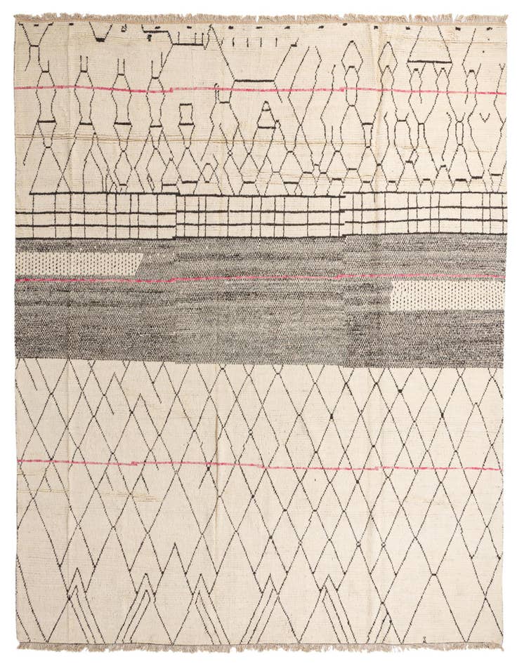 Detail image of 12' x 15' 9 Hand Knotted Moroccan Wool Rug