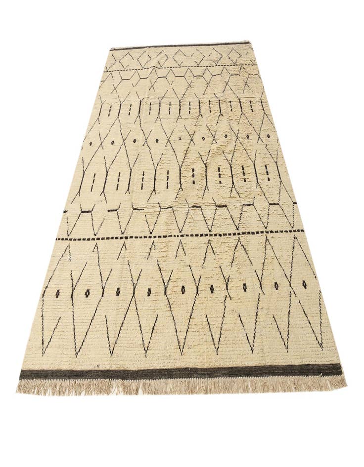 Detail image of 8' x 10' 10  Hand Knotted Moroccan Wool Rug