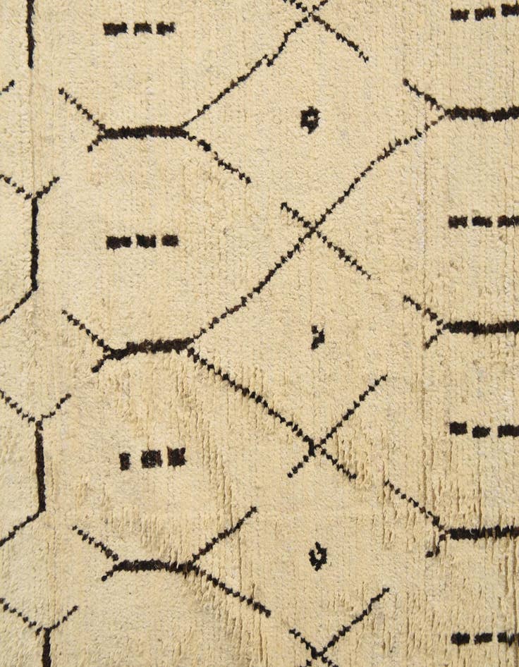 Detail image of 8' x 10' 10  Hand Knotted Moroccan Wool Rug