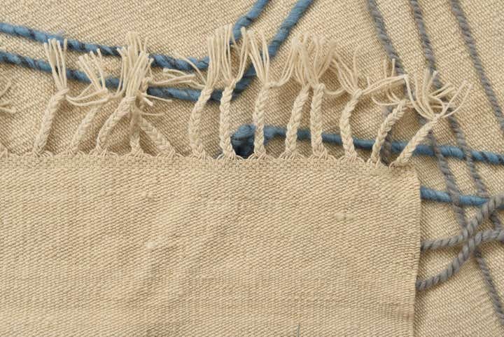 3' 5 x 5' Hand Knotted Moroccan Wool Rug