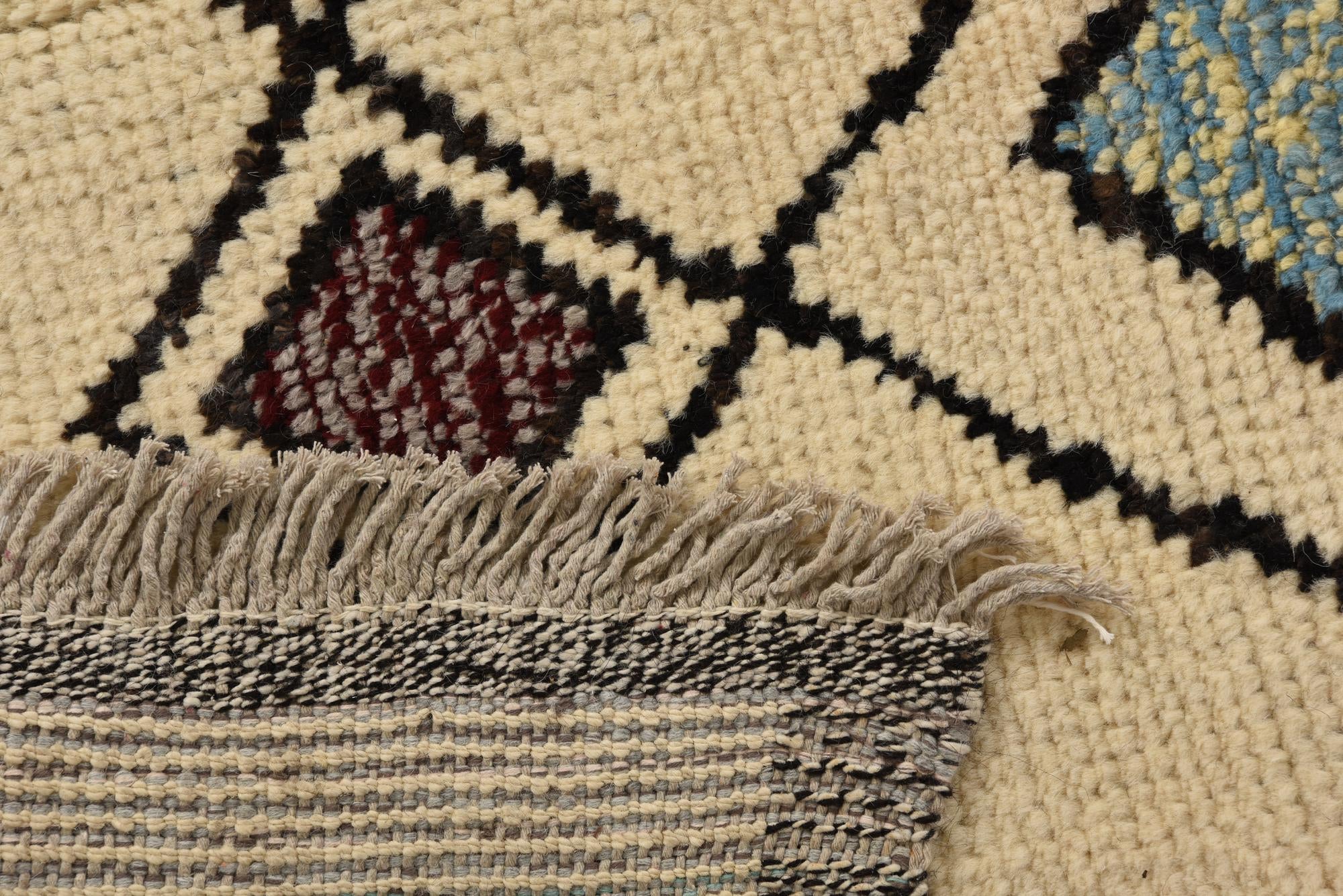 7' 11 x 10' 5 Hand Knotted Moroccan Wool Rug