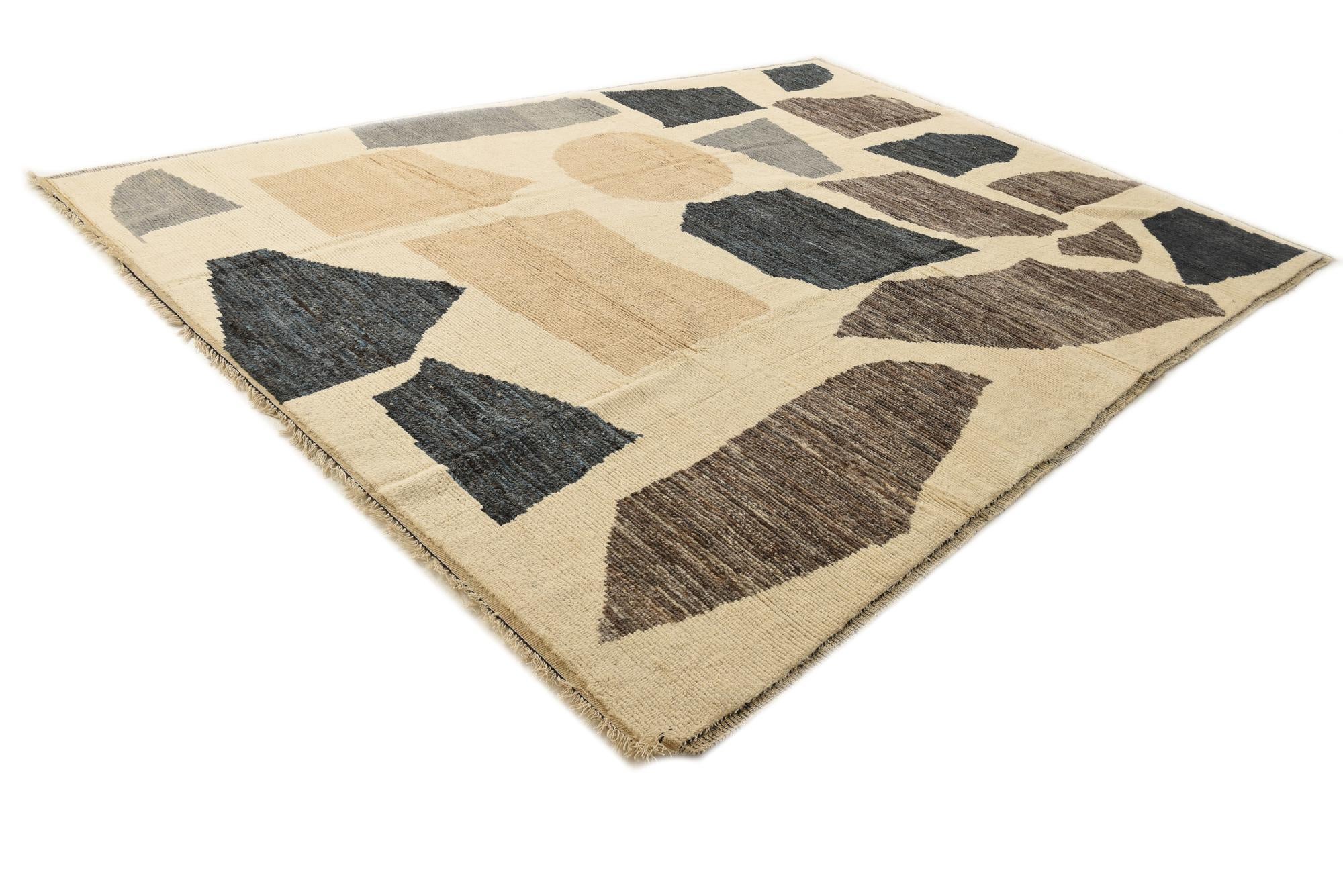 8' 11 x 14' 1 Hand Knotted Moroccan Wool Rug