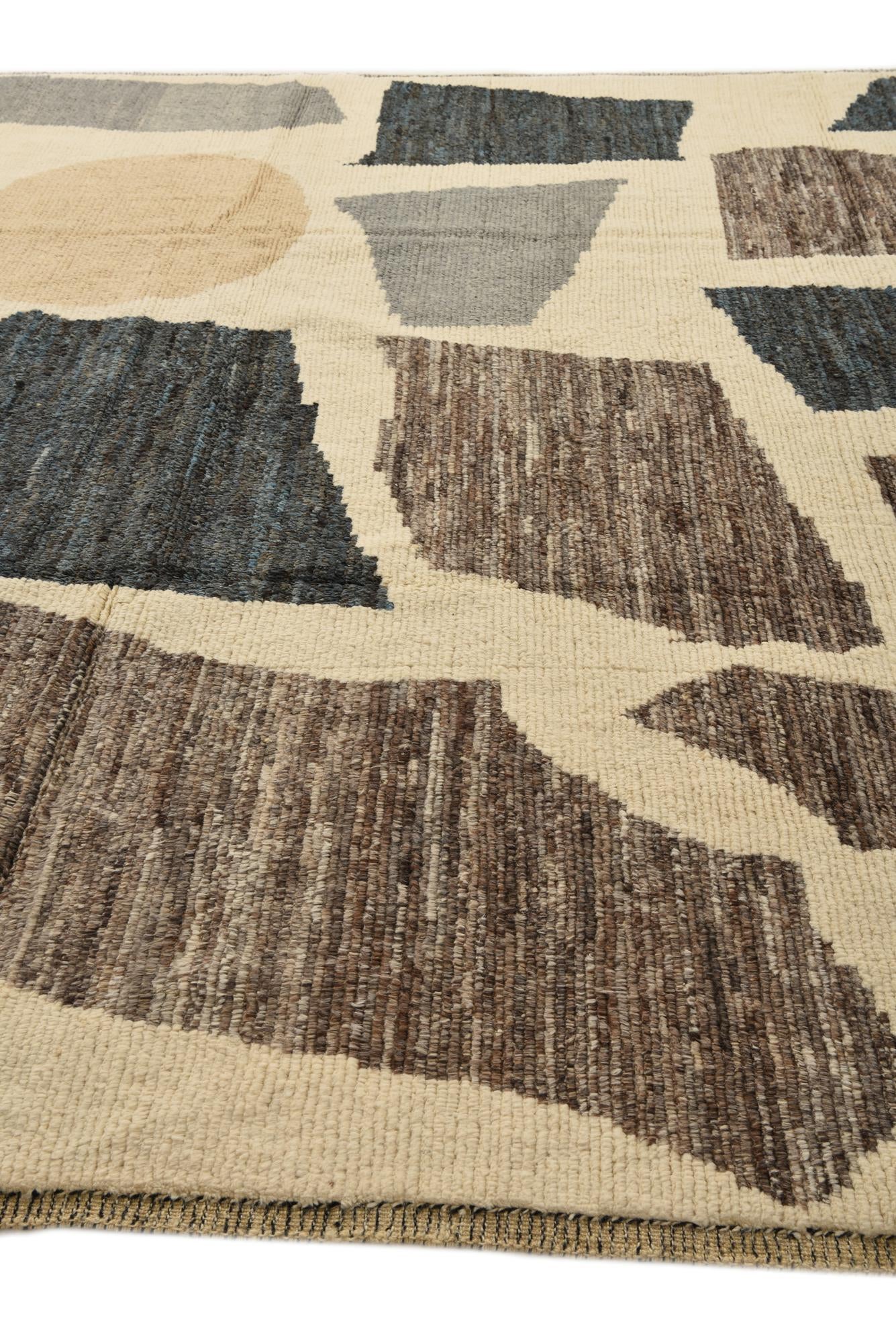 8' 11 x 14' 1 Hand Knotted Moroccan Wool Rug