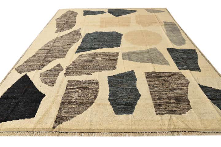 9' x 12' 8 Hand Knotted Moroccan Wool Rug