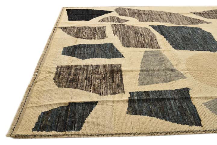 9' x 12' 8 Hand Knotted Moroccan Wool Rug