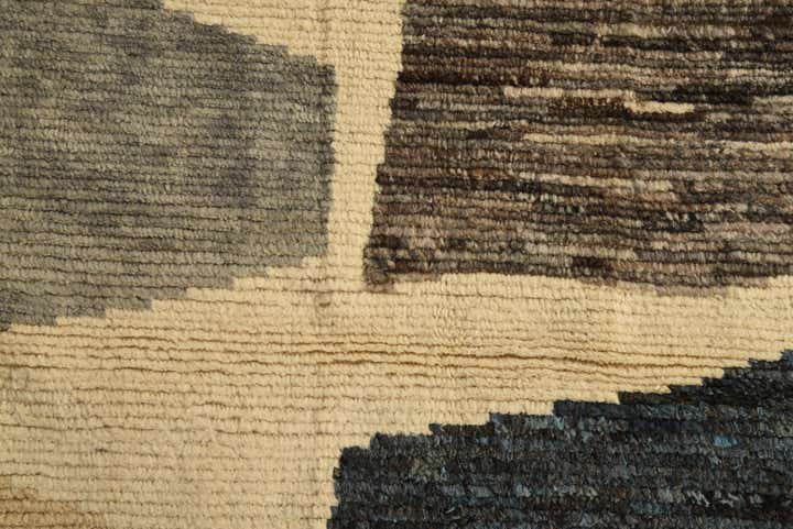 9' x 12' 8 Hand Knotted Moroccan Wool Rug
