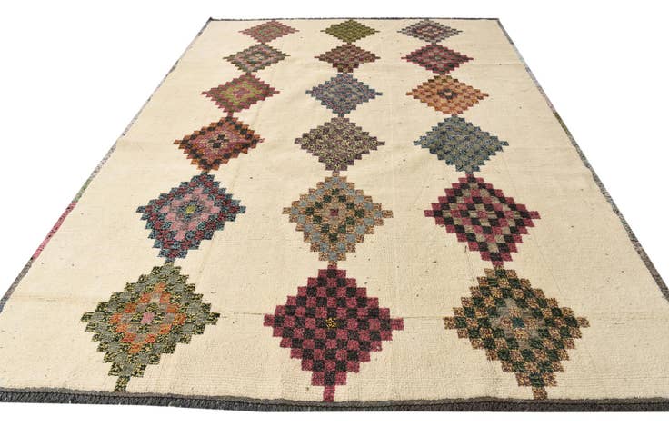 Detail image of 9' x 12' 8 Hand Knotted Moroccan Wool Rug