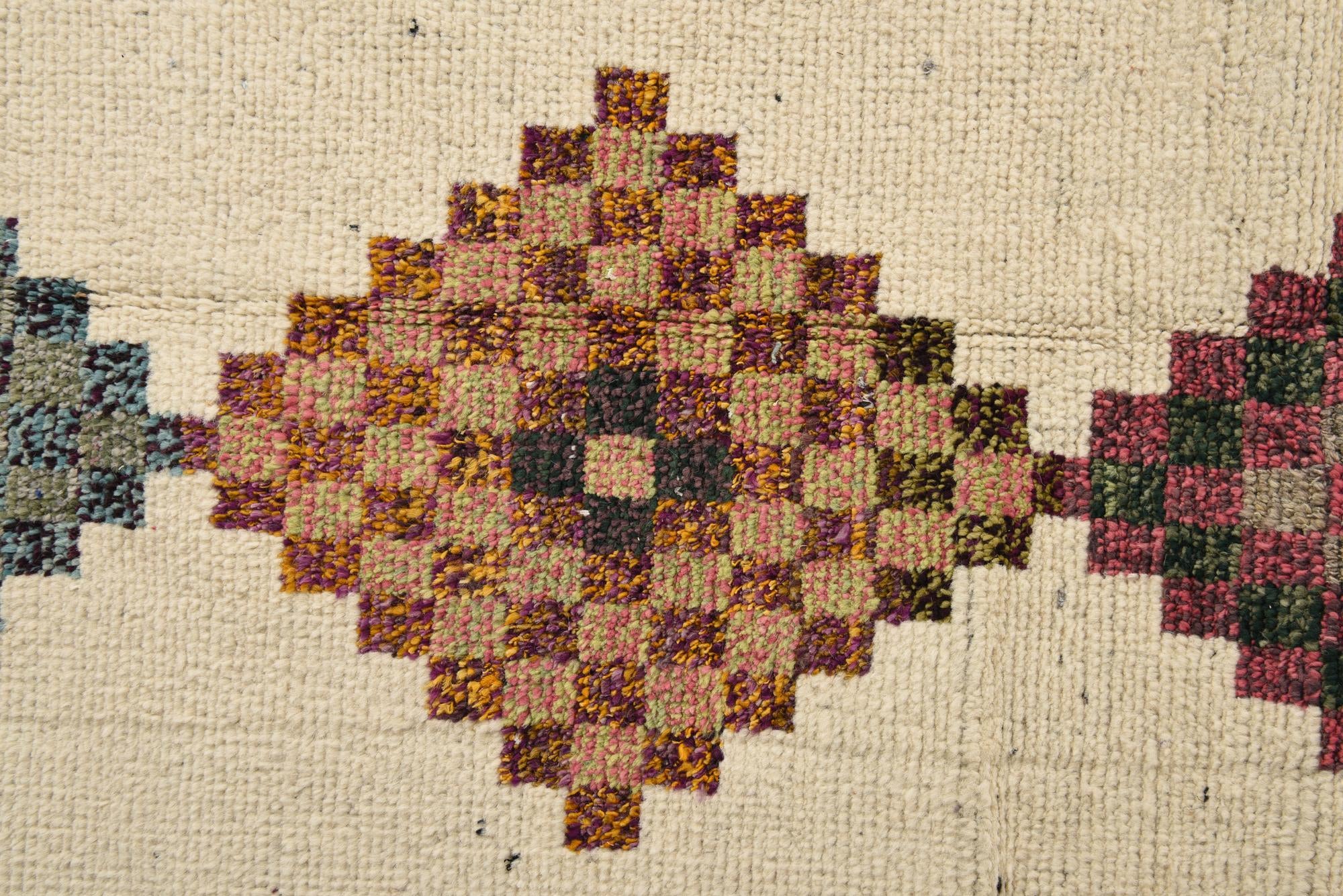 9' x 12' 8 Hand Knotted Moroccan Wool Rug
