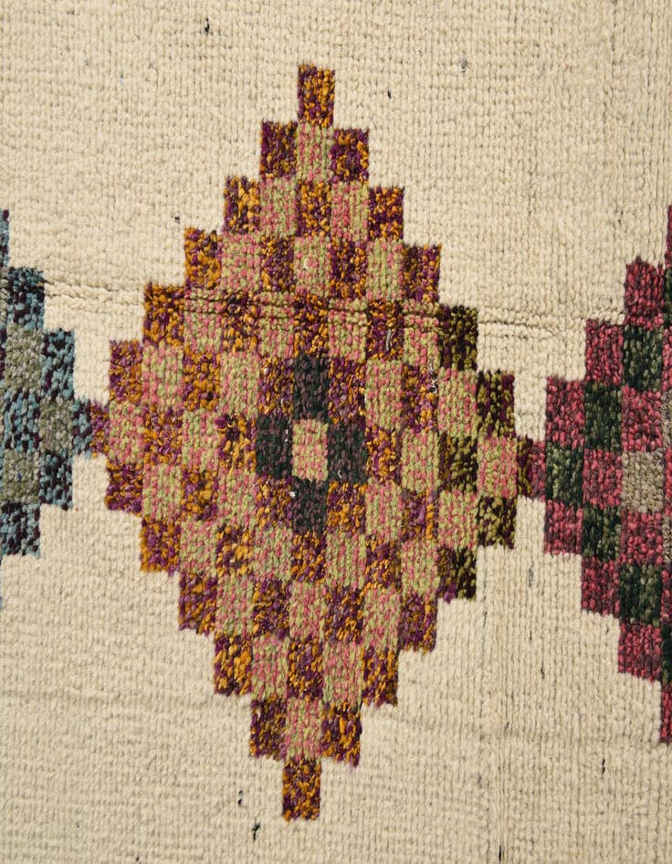 Detail image of 9' x 12' 8  Hand Knotted Moroccan Wool Rug