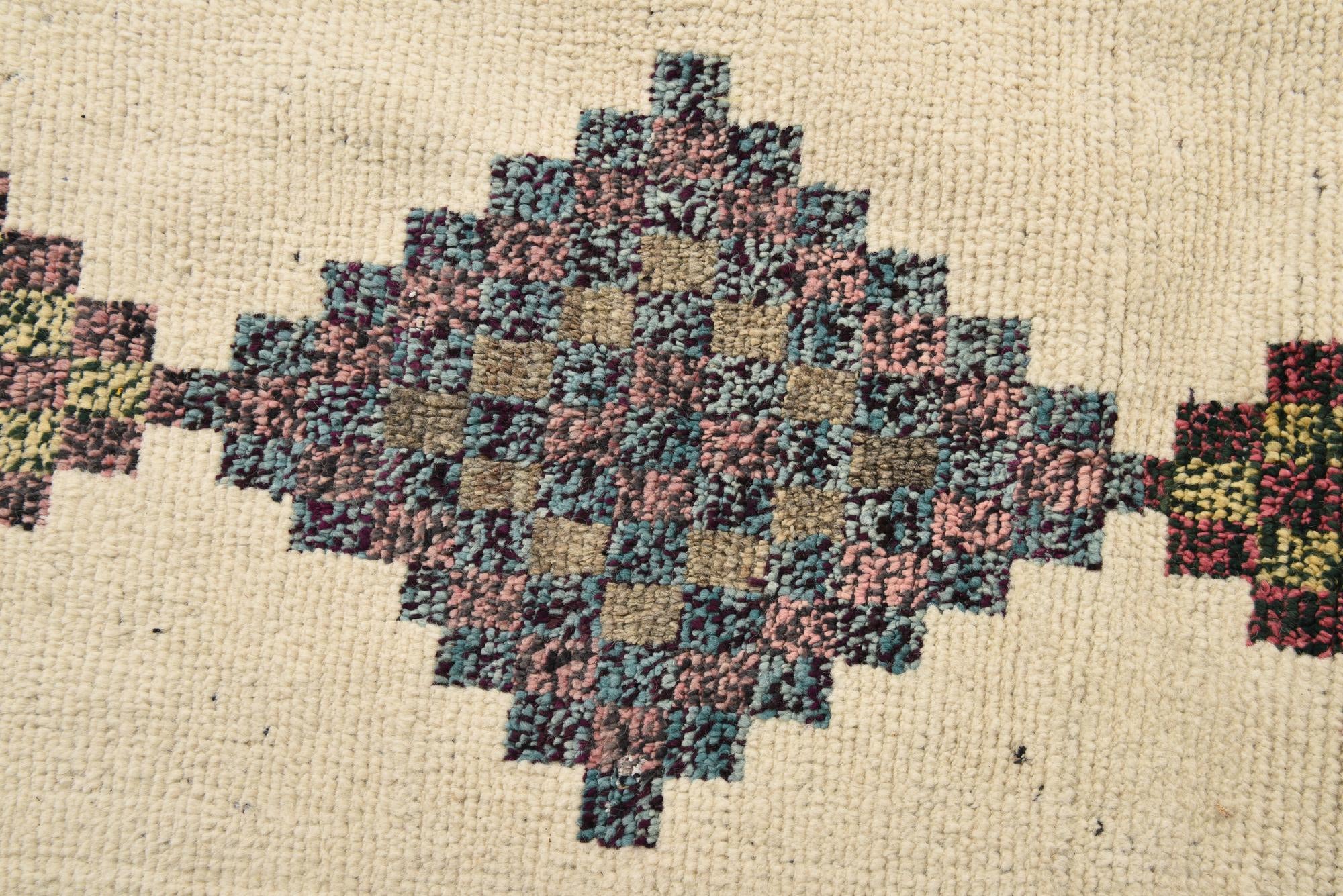 9' x 12' 8 Hand Knotted Moroccan Wool Rug