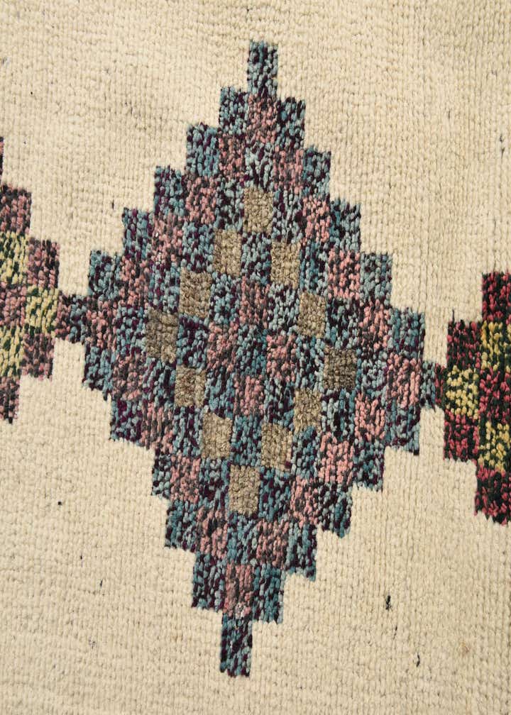 9' x 12' 8 Hand Knotted Moroccan Wool Rug