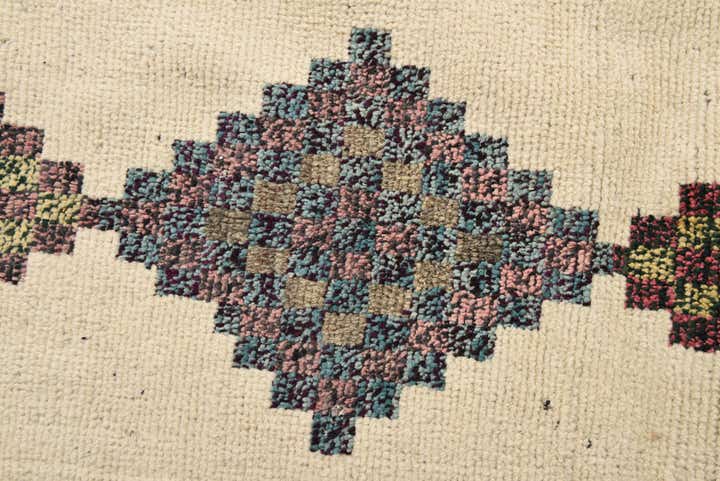 9' x 12' 8 Hand Knotted Moroccan Wool Rug