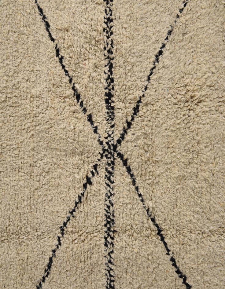 Detail image of 6' 3 x 9' 4  Hand Knotted Moroccan Wool Rug