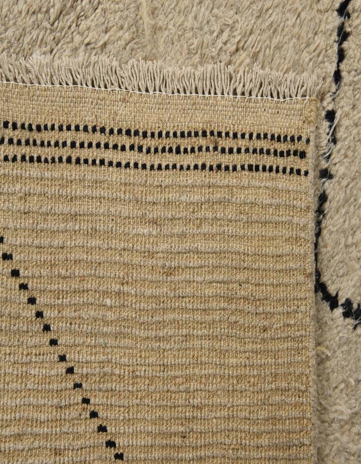 Detail image of 6' 3 x 9' 4  Hand Knotted Moroccan Wool Rug