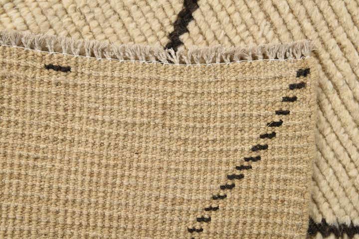 6' 2 x 9' 3 Hand Knotted Moroccan Wool Rug