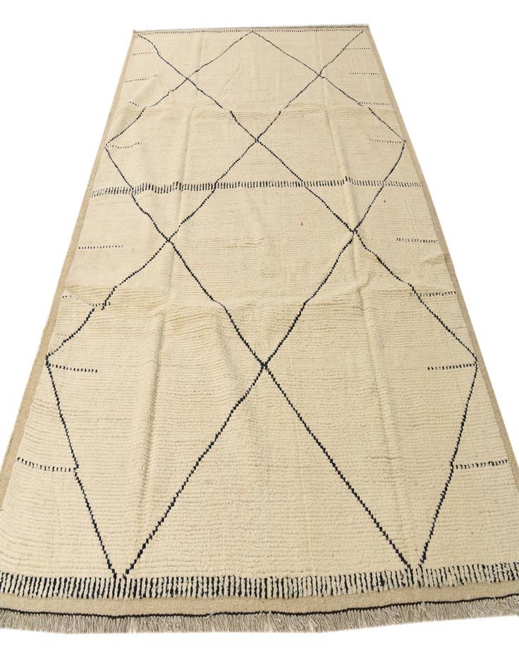 Detail image of 8' 2 x 10' 7 Hand Knotted Moroccan Wool Rug