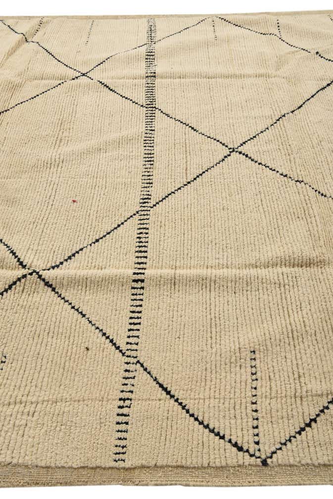 8' 2 x 10' 7 Hand Knotted Moroccan Wool Rug