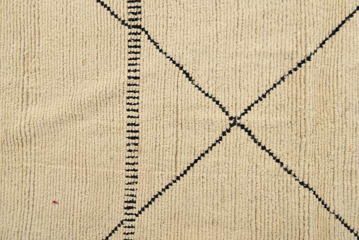 8' 2 x 10' 7 Hand Knotted Moroccan Wool Rug