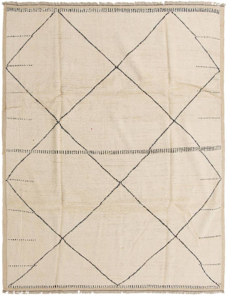 Detail image of 8' 2 x 10' 7 Hand Knotted Moroccan Wool Rug