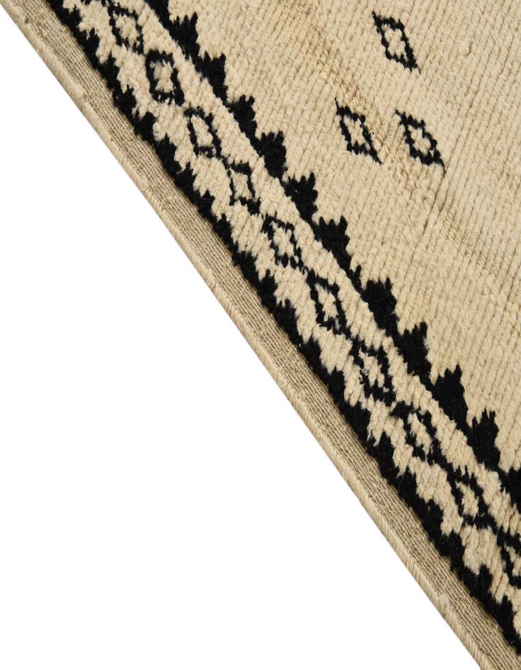 Detail image of 6' 2 x 9' 3  Hand Knotted Moroccan Wool Rug