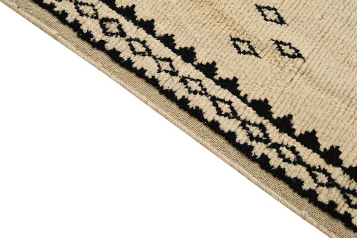 Detail image of 6' 2 x 9' 3 Hand Knotted Moroccan Wool Rug