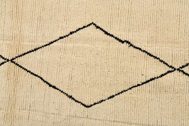 6' 2 x 9' 3 Hand Knotted Moroccan Wool Rug