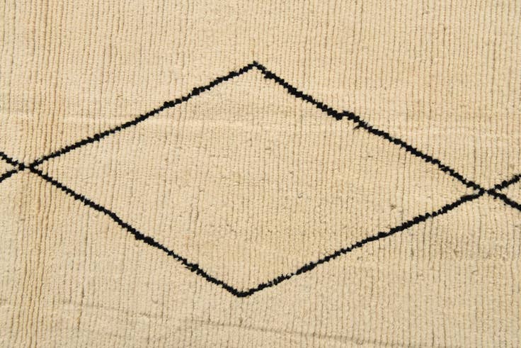 Detail image of 6' 2 x 9' 3 Hand Knotted Moroccan Wool Rug