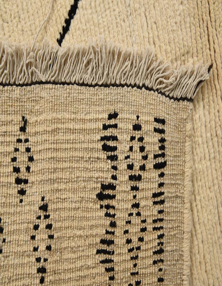 Detail image of 6' 2 x 9' 3  Hand Knotted Moroccan Wool Rug