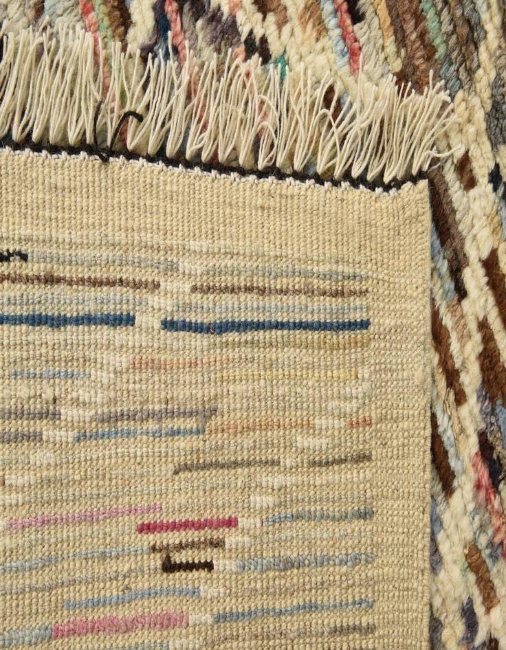 Detail image of 6' 3 x 9' 2  Hand Knotted Moroccan Wool Rug