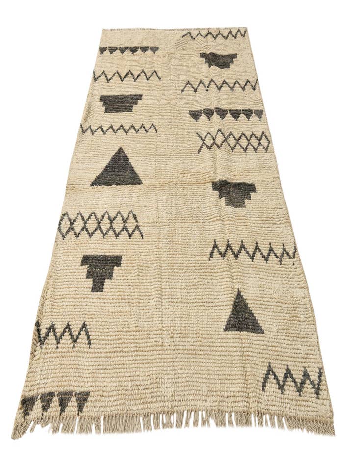 Detail image of 5' 3 x 8' 3  Hand Knotted Moroccan Wool Rug