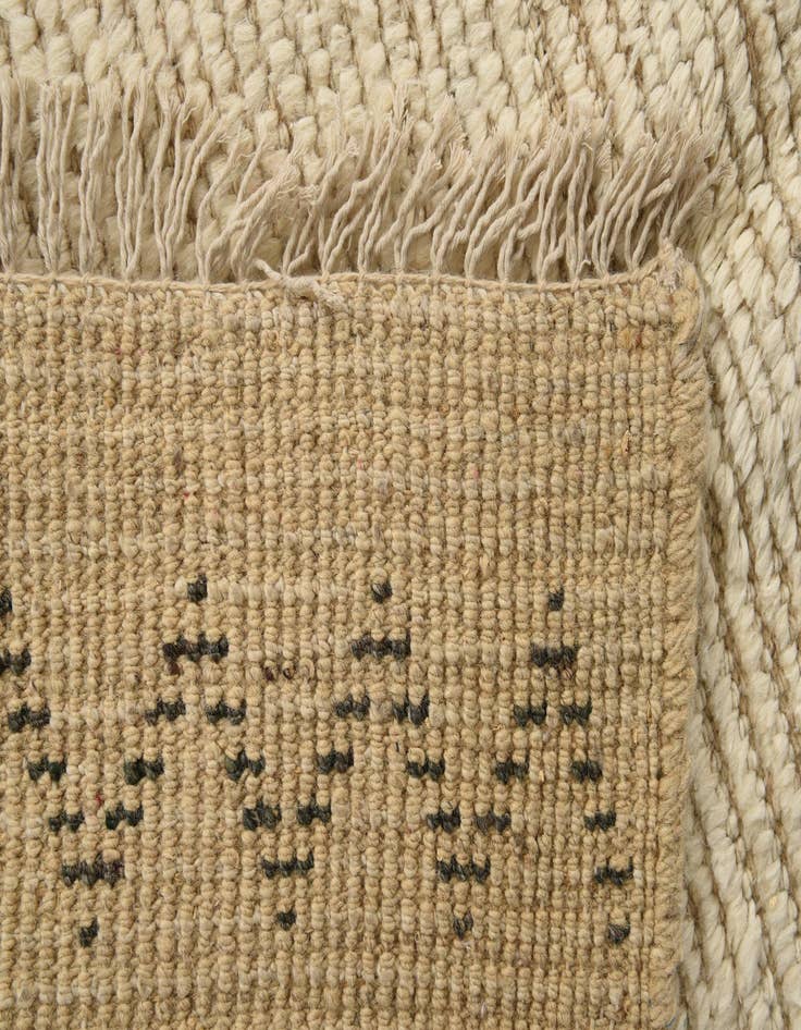 Detail image of 5' 3 x 8' 3  Hand Knotted Moroccan Wool Rug