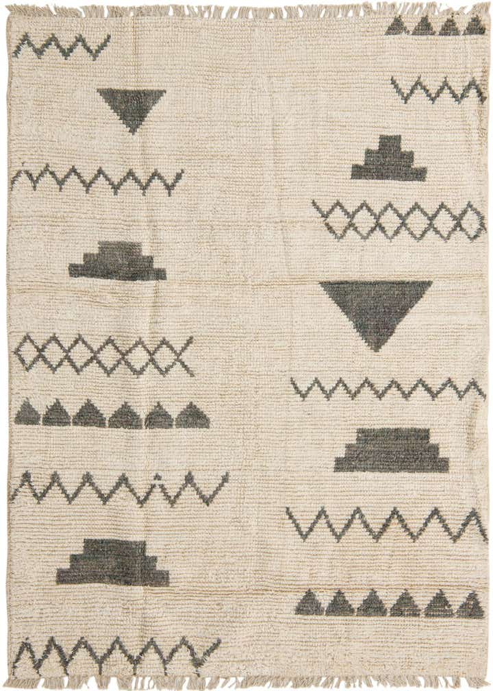 5' 3 x 8' 3 Hand Knotted Moroccan Wool Rug