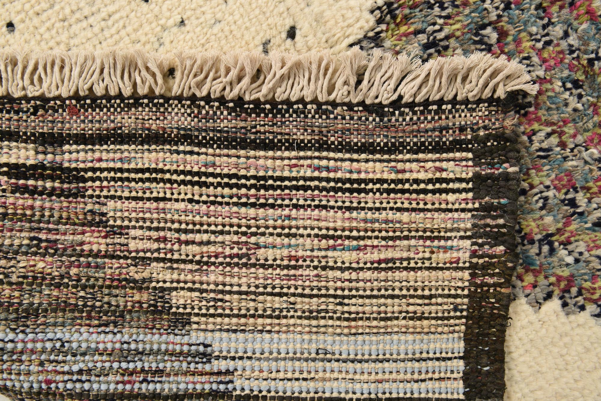 8' 3 x 10' 9 Hand Knotted Moroccan Wool Rug