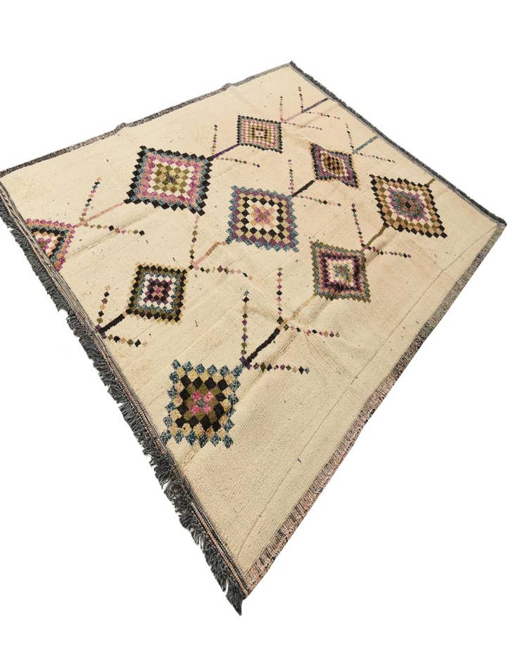 Detail image of 7' 11 x 10' 3 Hand Knotted Moroccan Wool Rug