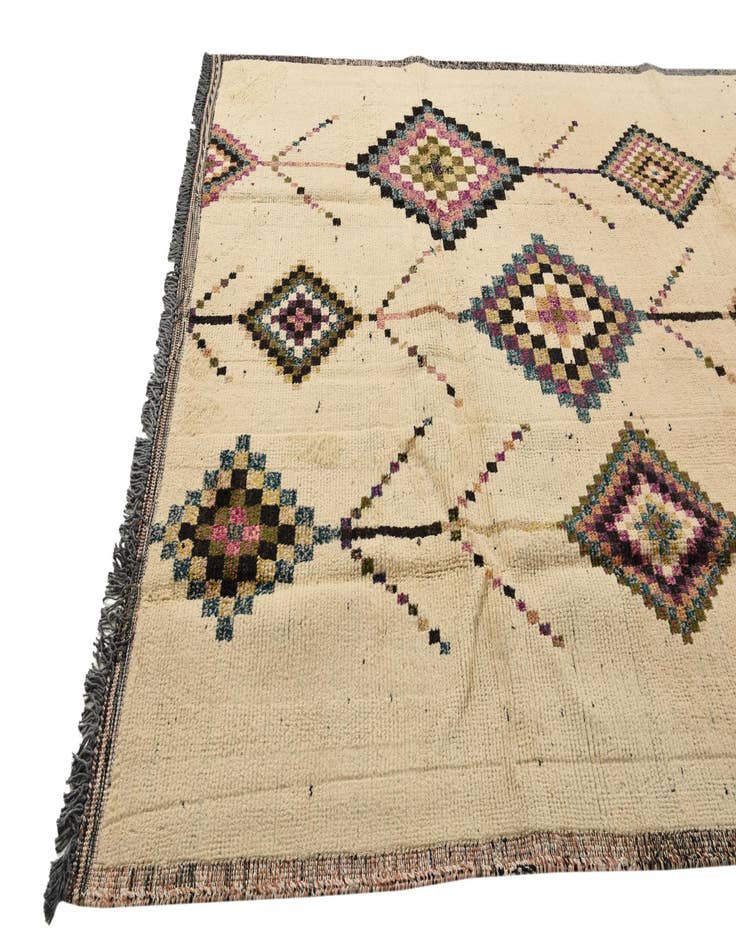 Detail image of 7' 11 x 10' 3 Hand Knotted Moroccan Wool Rug