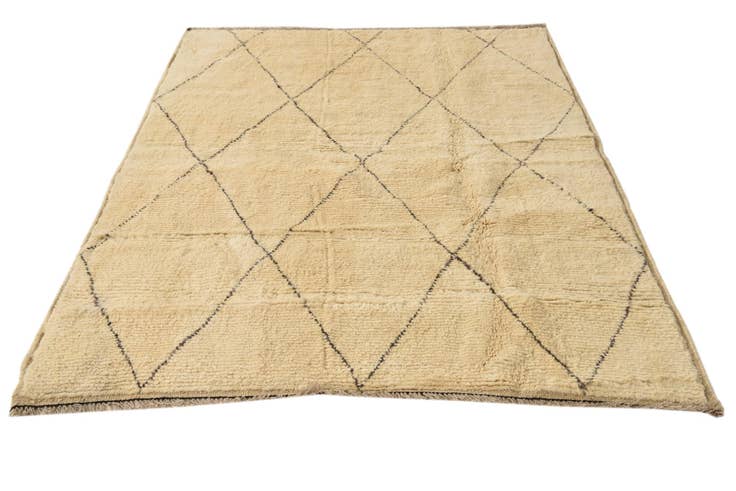 Detailansicht von 165cm x 215cm Handgeknüpft Marokkanisch Wolle Teppich