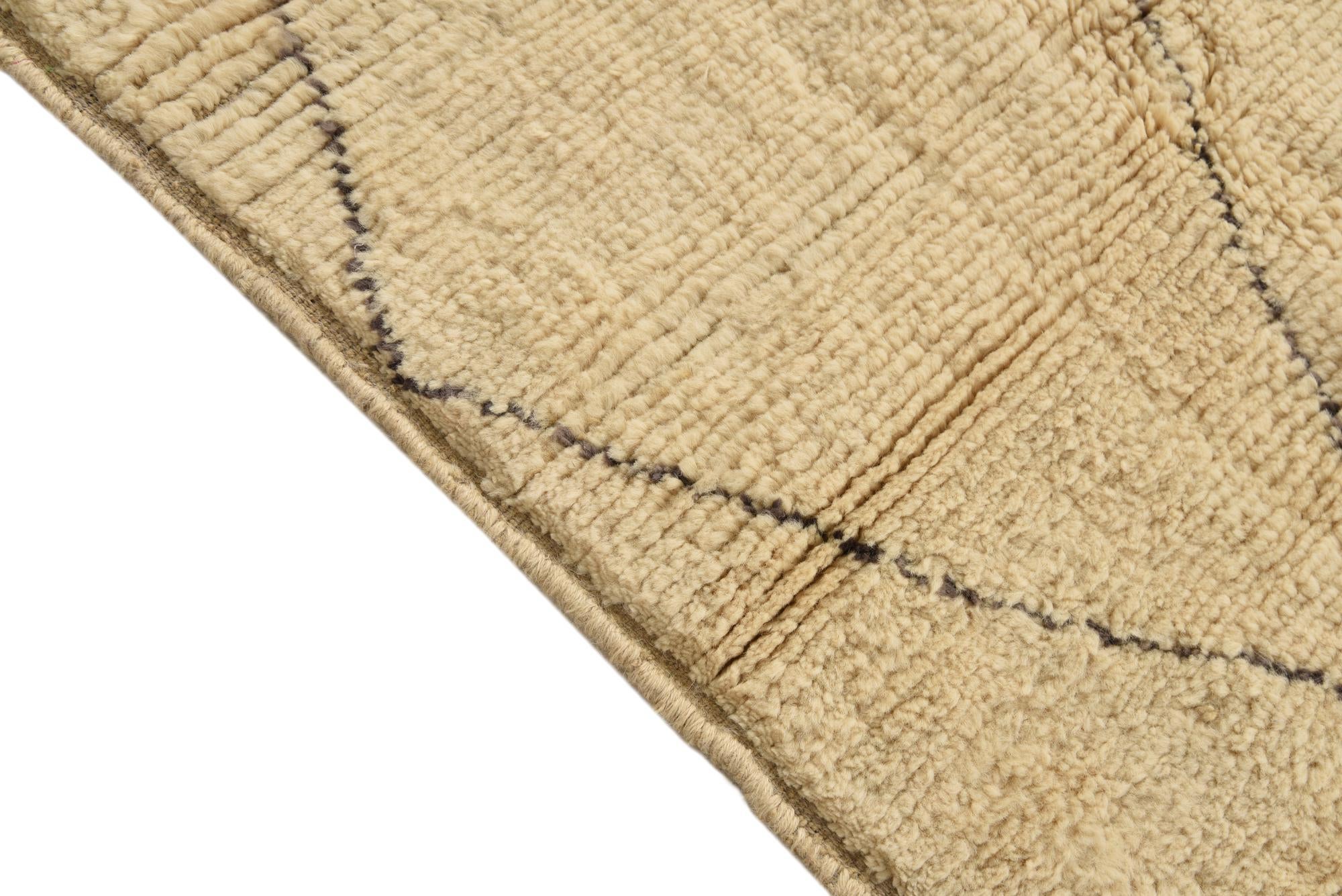 5' 4 x 7' 1 Hand Knotted Moroccan Wool Rug