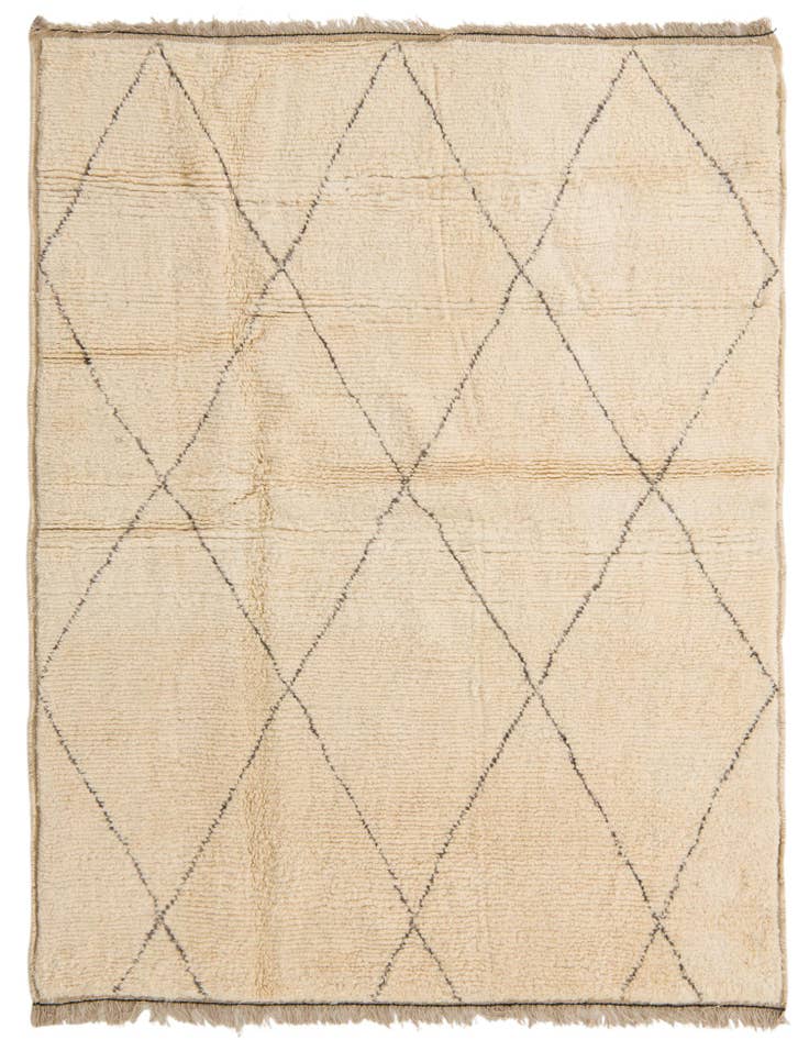 Detail image of 5' 4 x 7' 1 Hand Knotted Moroccan Wool Rug