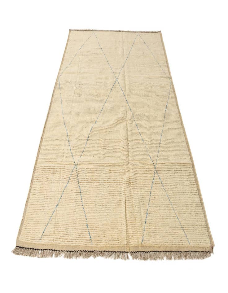 Detail image of 6' 5 x 9' 4  Hand Knotted Moroccan Wool Rug