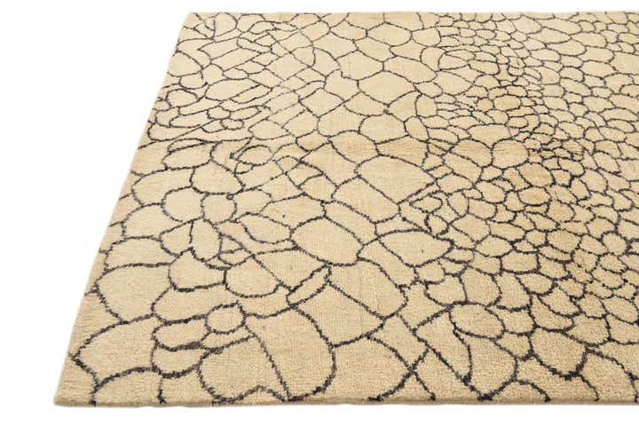 5' 9 x 8' 1 Hand Knotted Moroccan Wool Rug