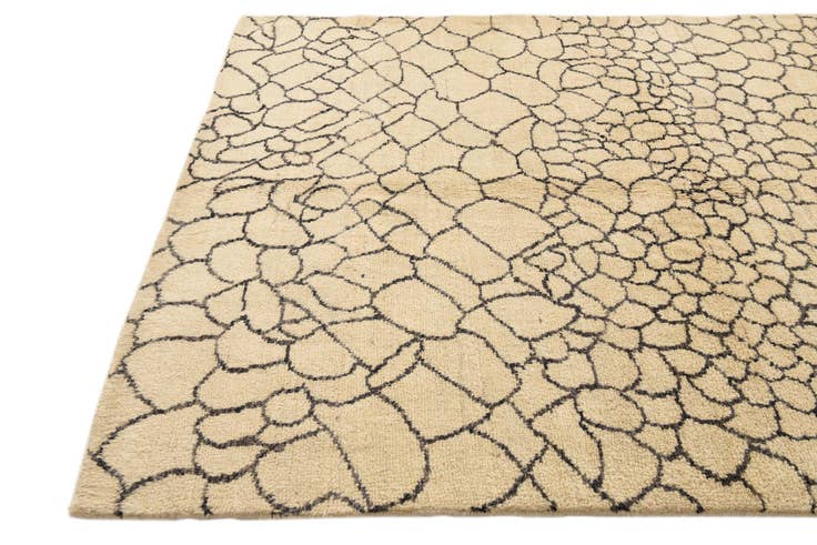Detail image of 5' 9 x 8' 1 Hand Knotted Moroccan Wool Rug