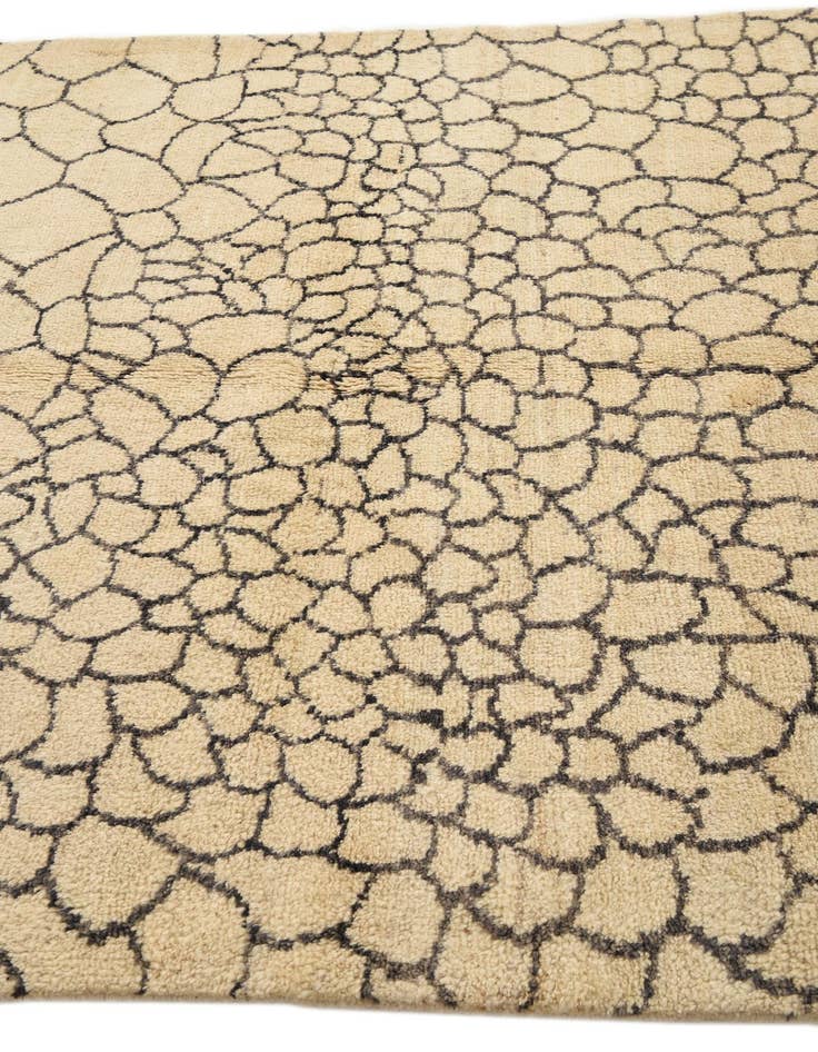 Detail image of 5' 9 x 8' 1 Hand Knotted Moroccan Wool Rug